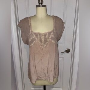 Vintage Magnolia Pearl 100% Silk Top